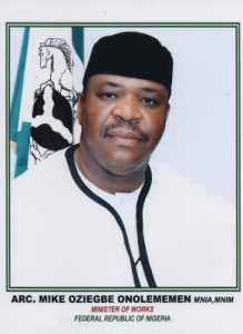 Minister of Works, Arc. Mike Onolememen 