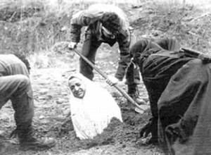 File: woman being buried alive in honour killing