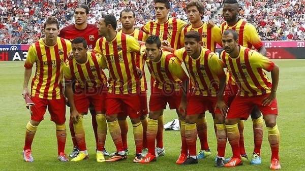 Barcelona's Starting Eleven of the Night.