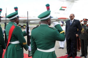 Bashir arrived in Abuja on Sunday 