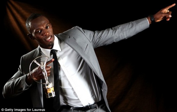 London 2012 Double Gold Medalist Usain Bolt.