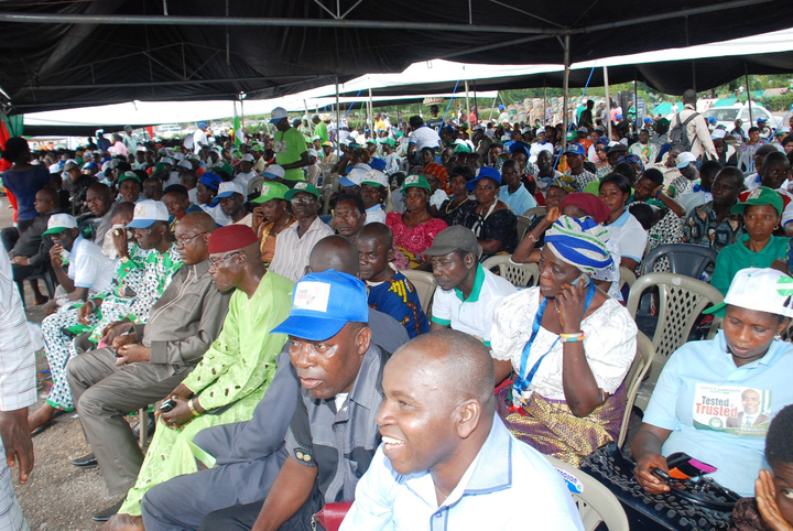 PDP MEMBERS AT THE LAUNCH OF PDP ENUGU STATE LOCAL GOVERNMENT AREA  RALLY  IN ENUGU ON THURSDAY