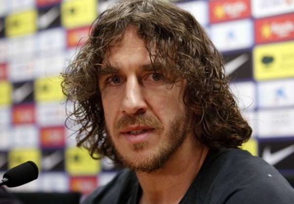 Carles Puyol Rearing to Play in the Clasico.