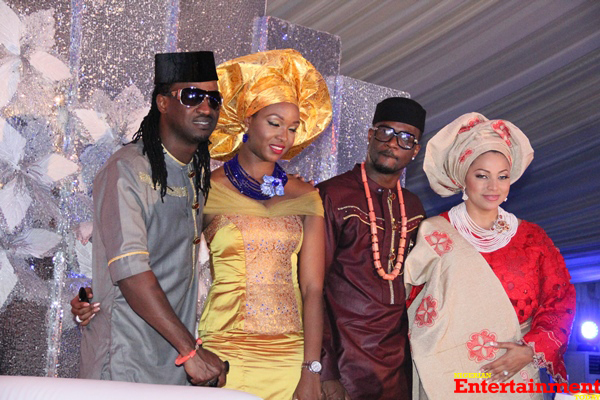 Peter-Okoye-weds-Lola-Omotayo-Paul-Okoye-with-fiancee-Anita-and-the-couple-copy
