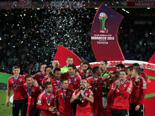 Getty Image. Bayern Players Celebrates After Winning the Fifa Club World Cup.