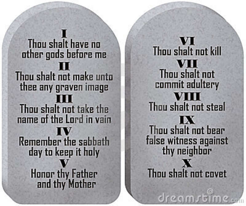 Image result for ten commandments