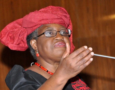 COORDINATING MINISTER FOR THE ECONOMY AND MINISTER OF FINANCE, DR NGOZI OKONJO-IWEALA  PRESENTING 2014 FEDERAL BUDGET IN ABUJA ON MONDAY (20/1/14).