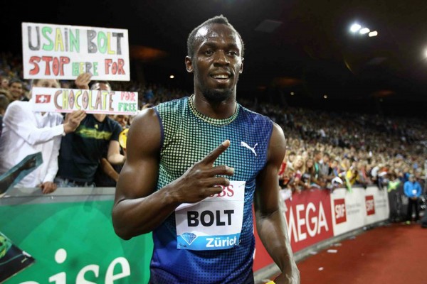 Bolt Clinches the 200m of the 2013 Areva Meeting. © Jeane-Pierre Durand.