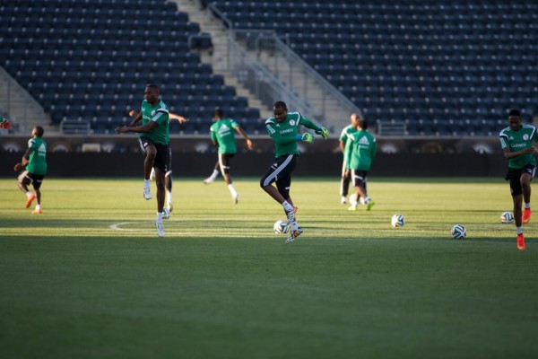 Echiejile, Omeruo and Musa Were Absent from the Super Eagles Training on Saturday. Image: Twitter @NgSuperEagles
