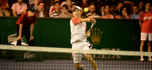 Kei Nishikori Beats David Ferrer to Reach ATP World Tour Finals. Image: Getty.