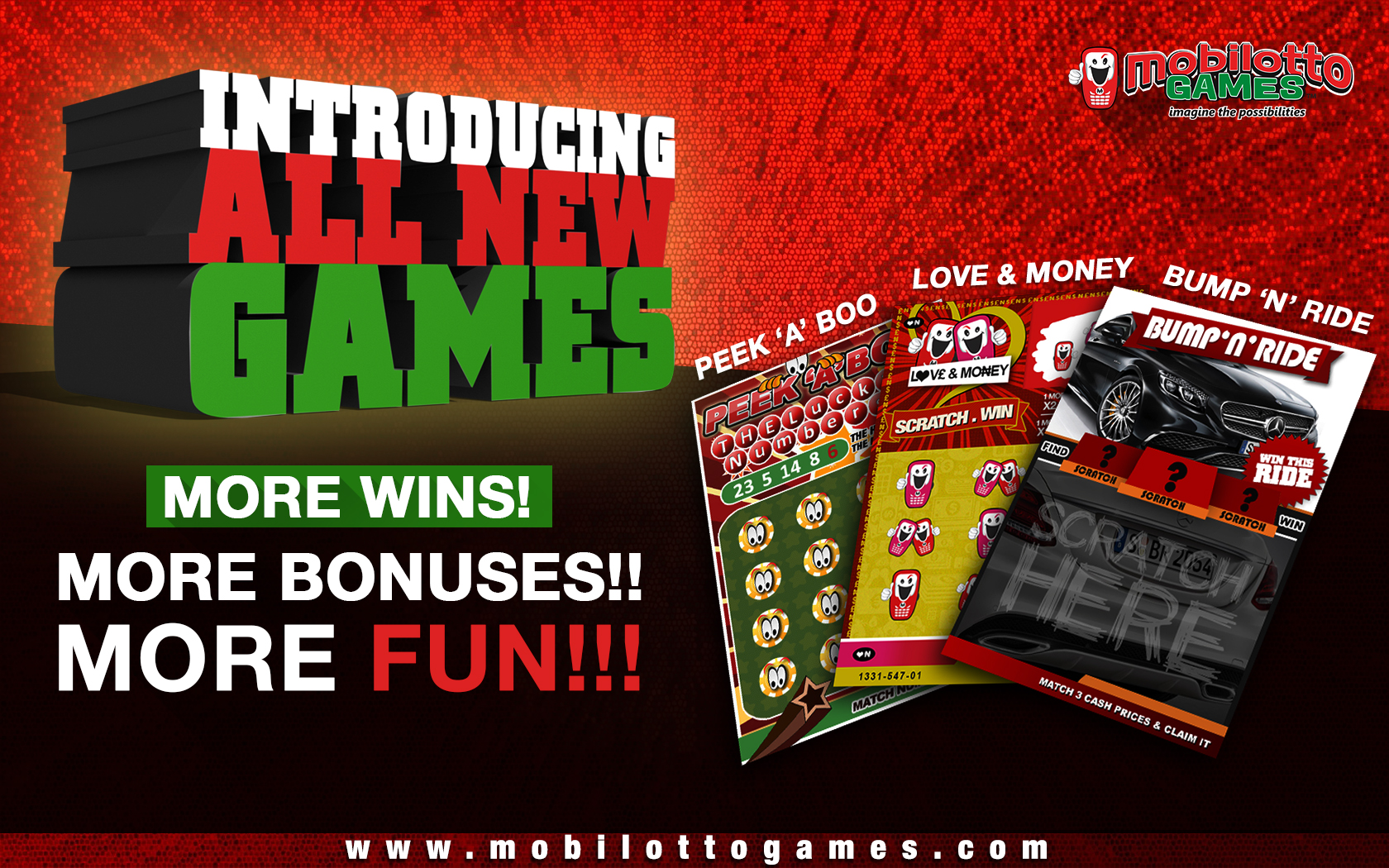  another thrilling announcement – 3 new instant scratch 2 win games