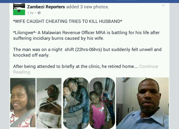 Wife Nearly Burns Husband To Death After Being Caught In Bed W