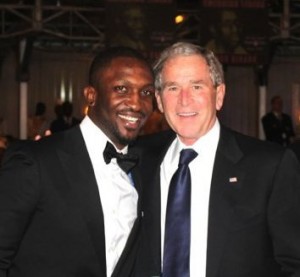 Darey With Former US President George Bush 