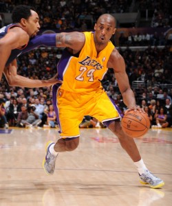 Kobe Bryant in action for Lakers