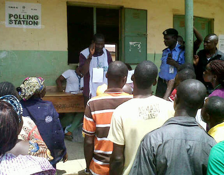 UNGWAN BAWA WARD IN NYANYA  BEFORE THE  COMMENCEMENT OF VOTING IN THE FCT  COUNCIL ELECTIONS ON SATURDAY 