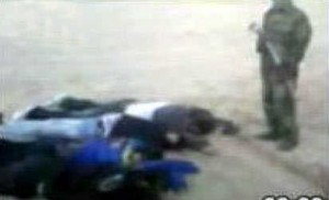 Image released by the SITE Intelligence Group on March 9, 2013, reportedly shows the bodies of seven foreign nationals executed on February 16, 2013 by the Nigerian Islamist sect group Ansaru