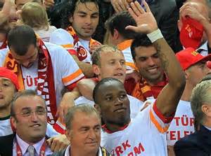 Drogba and Team- Mates at Galatasaray.