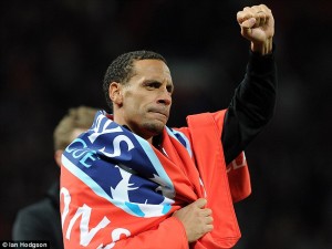 Ferdinand Celebrates His 6th Premier League Title.