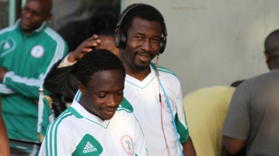 Efe Ambrose and Nigeria's Only Goal Scorer of the Day, Ahmed Musa. 