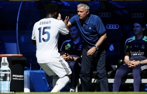 Movement! Lets Go Home: Essien celebrates His Goal With His Boss.