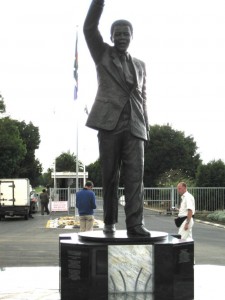 Nelson Mandela Statue in Victor Verster Prison