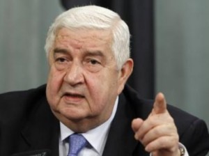 Syria's Foreign Minister Walid al-Moualem
