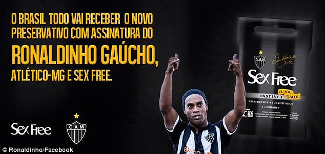 Ronaldinho Endorses Condom.