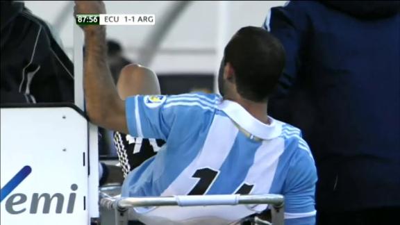 Javier Mascherano Kicks a Medical Staff.