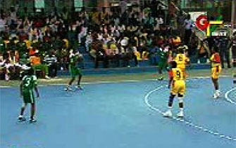 Nigeria Handball Team in Action.