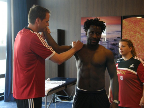 © Swansea FC. Wilfried Bony Completes His Medical in Holland.