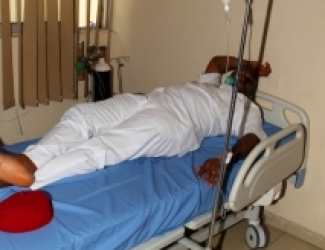 HOUSE LEADER, CHIDI LLOYD RECEIVING TREATMENT AT RIVERS GOVT HOUSE CLINIC