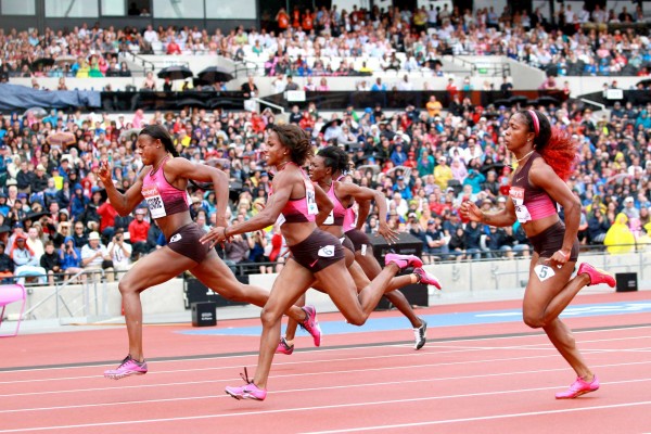 African Record: Okagbare in Action at the Sainsbury's Anniversary Games.