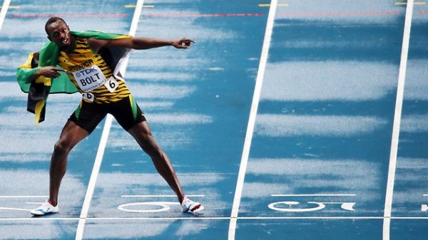Usain Bolt After Regaining His 100m World Title.