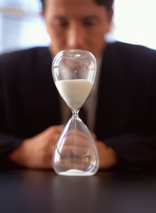 An Egg-timer to illustrate the sands of time in income tax featu