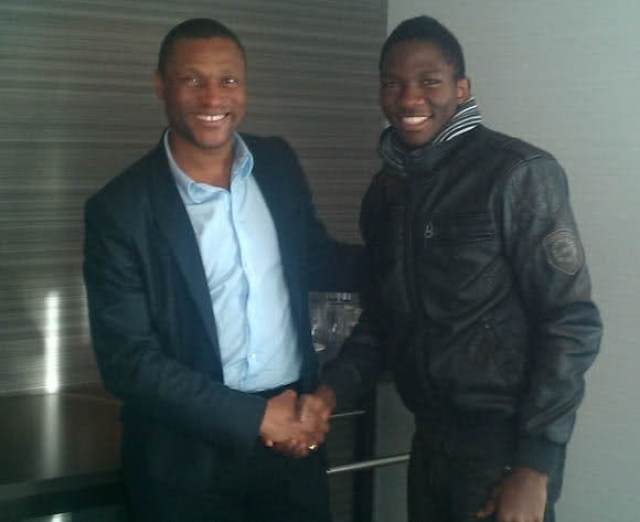Omeruo Meets Mike Emenalo, Chelsea's Director of Football.