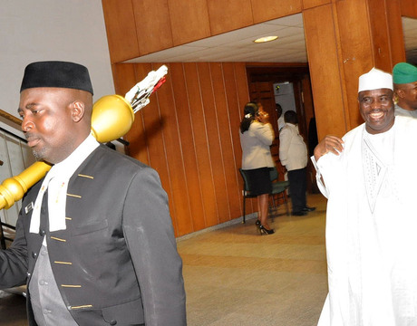 SPEAKER, HOUSE OF REPRESENTATIVES AMINU TAMBUWAL, GOING FOR PLENARY  AS THE HOUSE RESUMED IN ABUJA 