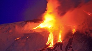 Mount Etna erupts, Catania, Sicily, Italy - 19 Feb 2013