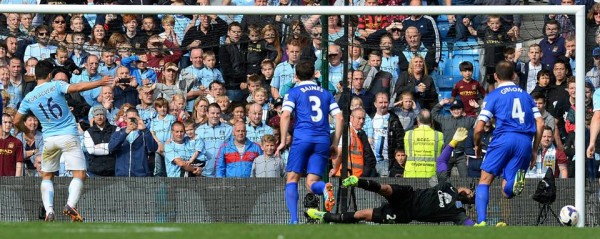 Tim Howard Unluckily Had His Back Push Aguero's Rebound Penalty Into His Goal.