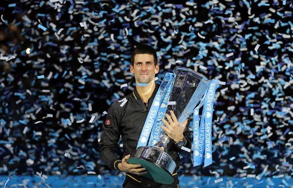 Defending Champion Djokovic Sets Up Last Year's Losing Finalist Federer and In Group B of the 2013 ATP World Tour Finals.  