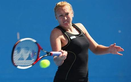 Elena Baltacha at the Australian Open. 