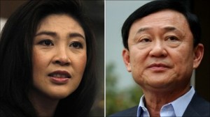 Yingluck Shinawatra and brother Thaksin