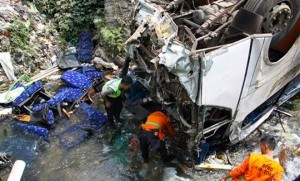 file photo: bus plunges into river