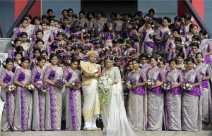 SRI LANKA-WEDDING-RECORD