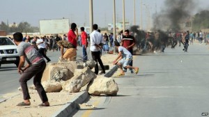 libya anti-rebels protest