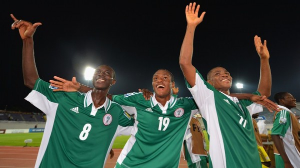 The Golden Eaglets Celebrates Winning One of Their Matches in the UAE. Getty Images,