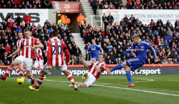 Although, Andre Schurrle's Brace at the Britannia Stadium Failed to Secure the Vital Three Points But Proved His Left Foot is as Good as His Right. 