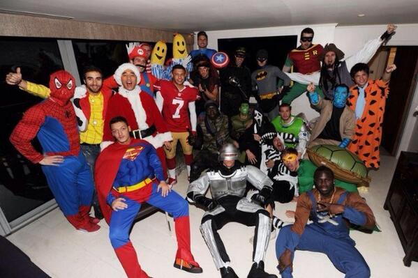 Arsenal's Fancy Dress Christmas Party: Arsenal Players Poses for  Snap Shot. 