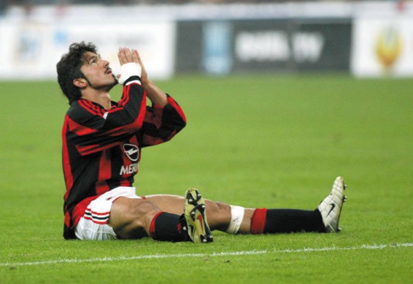 Photo: LANDONIO GIANCARLO for INFOPHOTO. Gattuso in His Milan Playing Days.