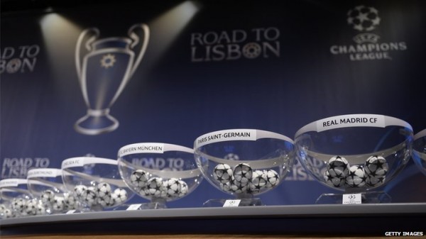 Champions League Round of 16 Draw.