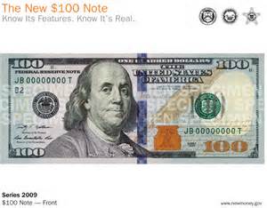 new $100 note